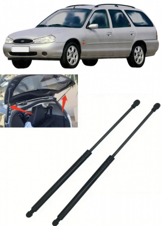 Ford Mondeo II Set 2 amortizoare pentru portbagaj Krosno compatibil cu Ford Mondeo II Combi fabricat intre 1996-2000 KR23658*2