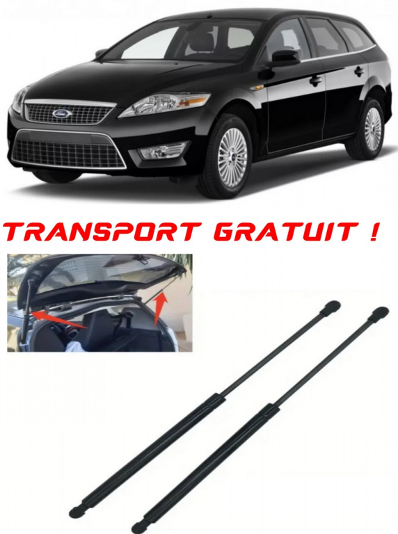 FORD MONDEO IV Turnier (BA7) - Set 2 amortizoare pentru portbagaj / haion compatibil cu FORD MONDEO IV Turnier (BA7) fabricat 2007 – 2012 STA030656-168