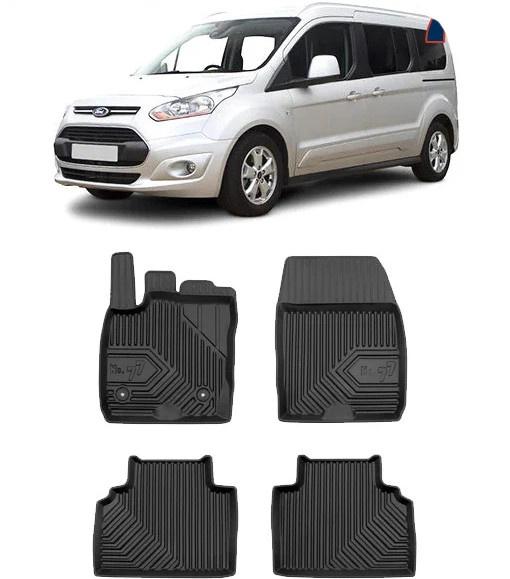 Ford Tourneo Connect II Din 01.2014 - Prezent, Van , Set Covorase Auto Tip Tavita Premium 3D, din cauciuc 77409323*1-C1151