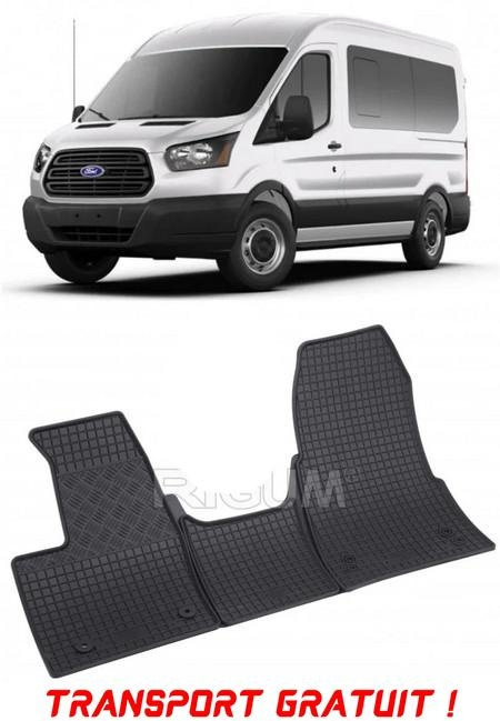 Ford Transit Custom fabricat din 2018 - Prezent (Cutie Automata), set covorase auto dedicate, din cauciuc 100% Premium - Transport Gratuit 904925*1-CS132-D1