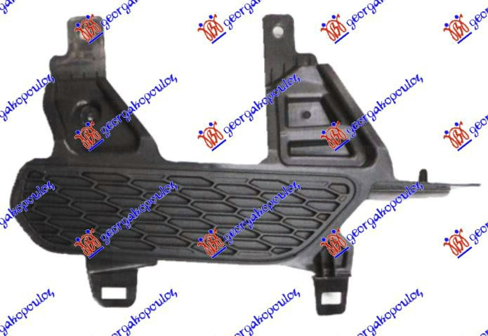 FROTN BUMPER SPOILER GRILLE (W/O F.L. HOLE) - NISSAN NISSAN QASHQAI 17-21, NISSAN, NISSAN QASHQAI 17-21, 576204821