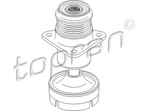 Fulie alternator 304 095 TOPRAN pentru Ford Focus Ford Tourneo Ford Transit Ford Galaxy Ford S-max Ford Mondeo Ford C-max