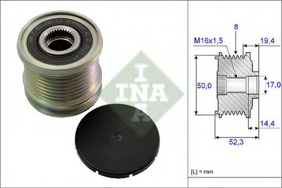 Fulie alternator 535 0111 10 INA pentru Mercedes-b