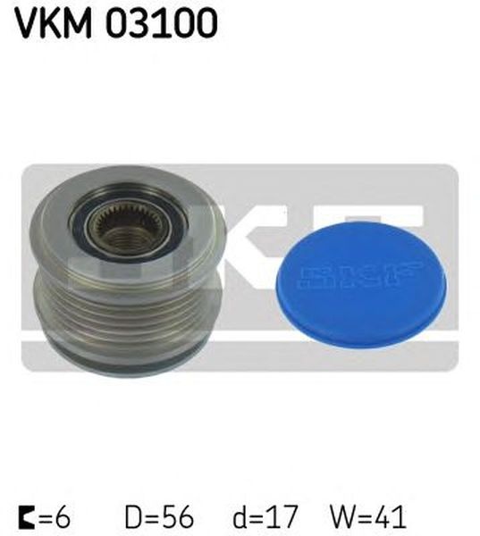 Fulie Alternator AUDI A4 Cabriolet 8H7 B6 8HE B7 SKF VKM03100
