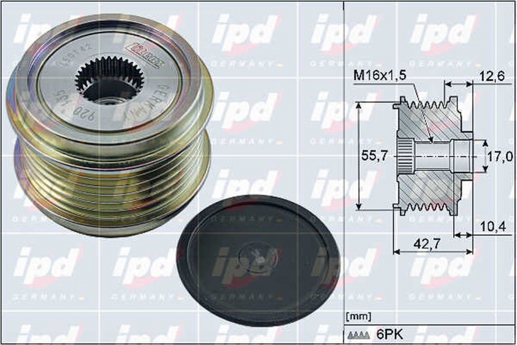 Fulie alternator AUDI A6 Avant 4G5 C7 4GD IPD 154098