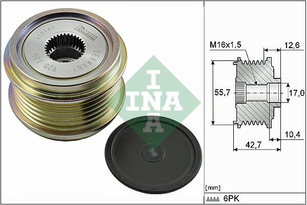 Fulie alternator ~ Audi Q7 2015 2016 2017 2018 2019 2020 2021 2022 2023 2024 ~ 535 0276 10 ~ INA