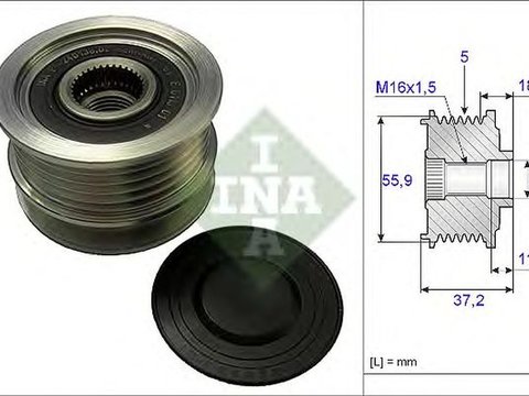 Fulie alternator AUDI TT Roadster 8J9 INA 535009610