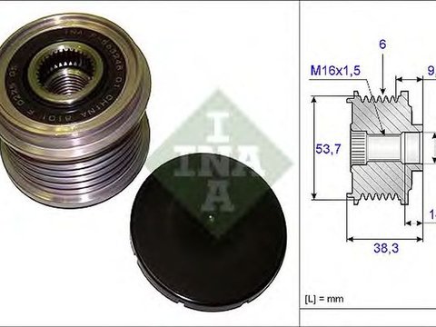 Fulie alternator BMW 3 Touring F31 INA 535020310