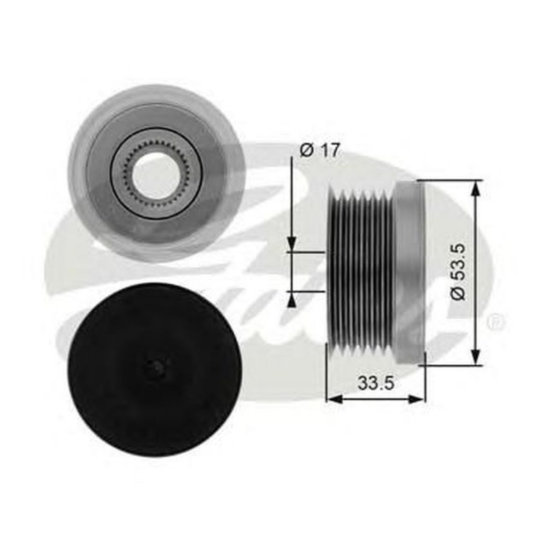 Fulie alternator BMW X1 E84 GATES OAP7111