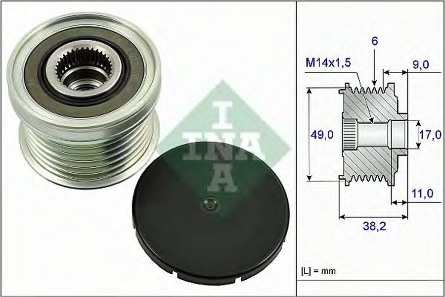 Fulie alternator BMW X4 F26 INA 535026810