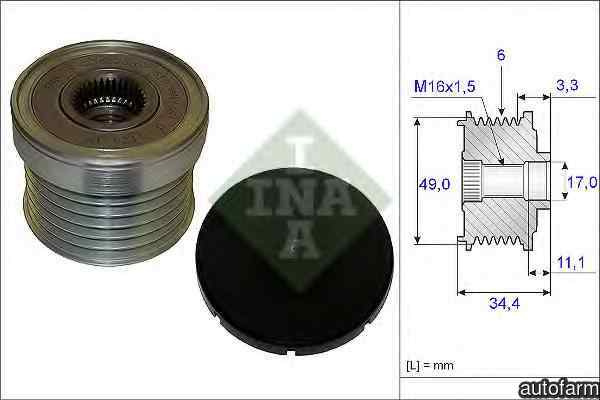 Fulie alternator BMW Z4 cupe E86 INA 535 0183 10