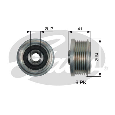 Fulie alternator # Chevrolet Trax 2012 2013 2014 2015 2016 2017 2018 2019 2020 2021 2022 2023 2024 2025 # OAP7162 # GATES