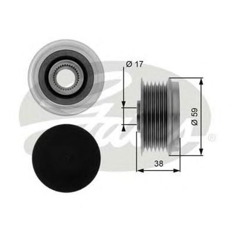 Fulie alternator FIAT PANDA 312 312 GATES OAP7039