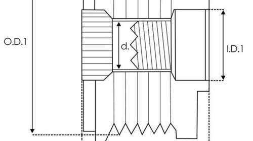 Fulie, alternator FORD FOCUS II (DB3) С