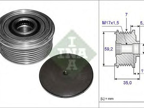 Fulie alternator FORD TRANSIT caroserie FA INA 535008710