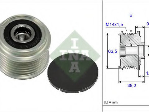 Fulie alternator HYUNDAI SONATA VI (YF) (2009 - 2016) INA 535 0219 10