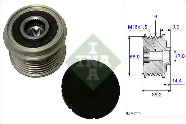 Fulie alternator HYUNDAI TUCSON (JM) (2004 - 2010)