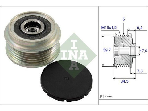 Fulie alternator Ina 535003410