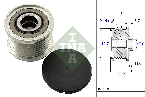 Fulie alternator INA BMW 3 (E90) 2006-2011 - 535 0