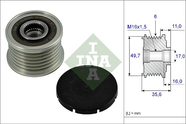 Fulie alternator INA MERCEDES-BENZ E-CLASS T-Model