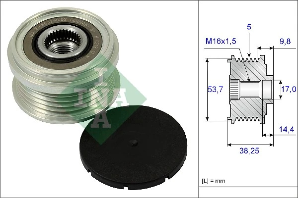 Fulie alternator INA OPEL ASTRA J limuzina 2012-2019 - 535 0242 10