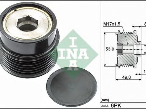 Fulie alternator JEEP COMPASS MK49 INA 535028110