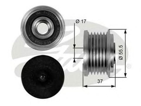 Fulie alternator MERCEDES-BENZ C-CLASS T-Model S203 GATES OAP7046