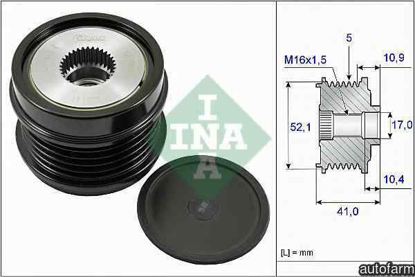 Fulie alternator MERCEDES-BENZ GLA-CLASS X156 INA 