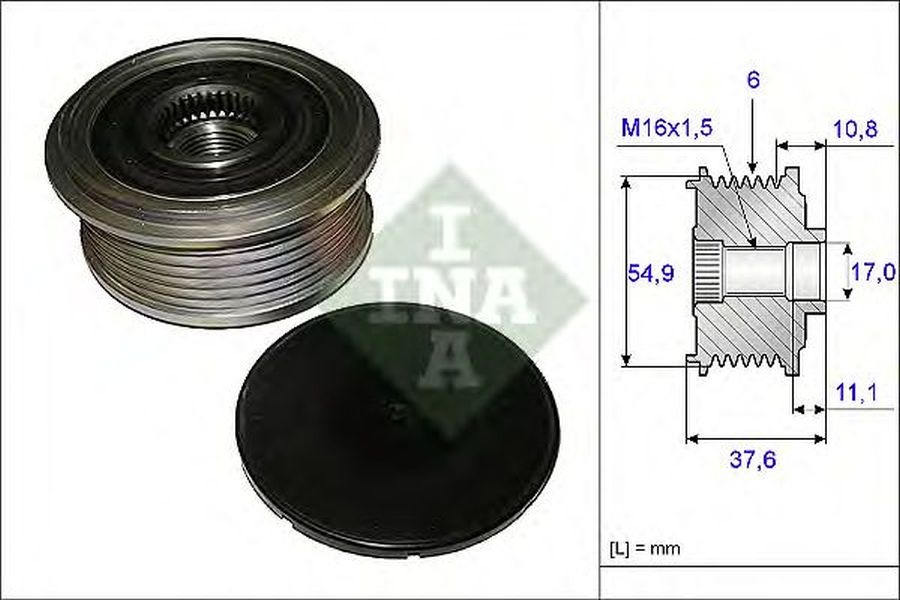 Fulie alternator MERCEDES-BENZ GLA-CLASS X156 INA 535012310