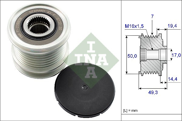 Fulie alternator # Mercedes-benz M-class 2005 2006