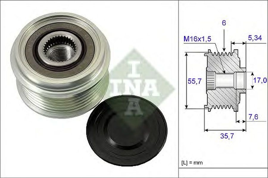 Fulie alternator MERCEDES-BENZ V-CLASS 638 2 INA 5