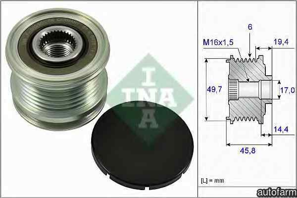 Fulie alternator MERCEDES-BENZ VITO caroserie W447