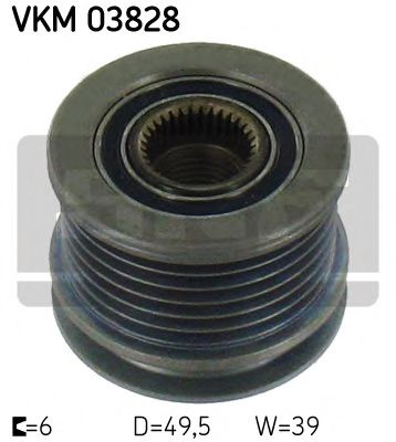 Fulie alternator MERCEDES VIANO (W639) (2003 - 2016) SKF VKM 03828