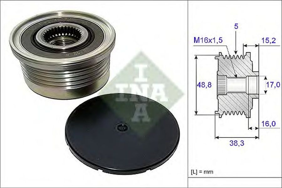 Fulie alternator MITSUBISHI SPACE STAR DG A INA 535004810