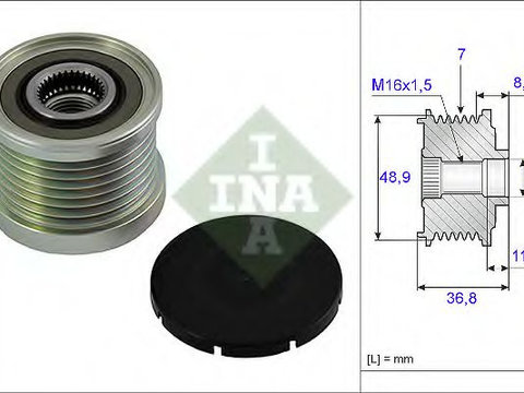 Fulie alternator NISSAN INTERSTAR platou / sasiu (2003 - 2016) INA 535 0081 10