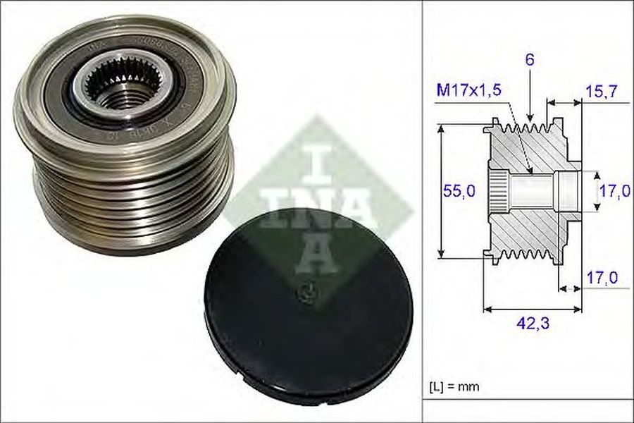 Fulie alternator NISSAN JUKE F15 INA 535015410