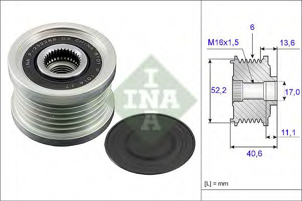 Fulie alternator NISSAN X-TRAIL (T31) (2007 - 2013