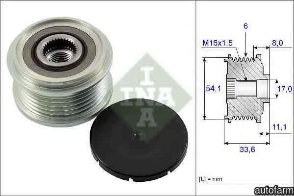 Fulie alternator PEUGEOT 306 hatchback 7A 7C N3 N5