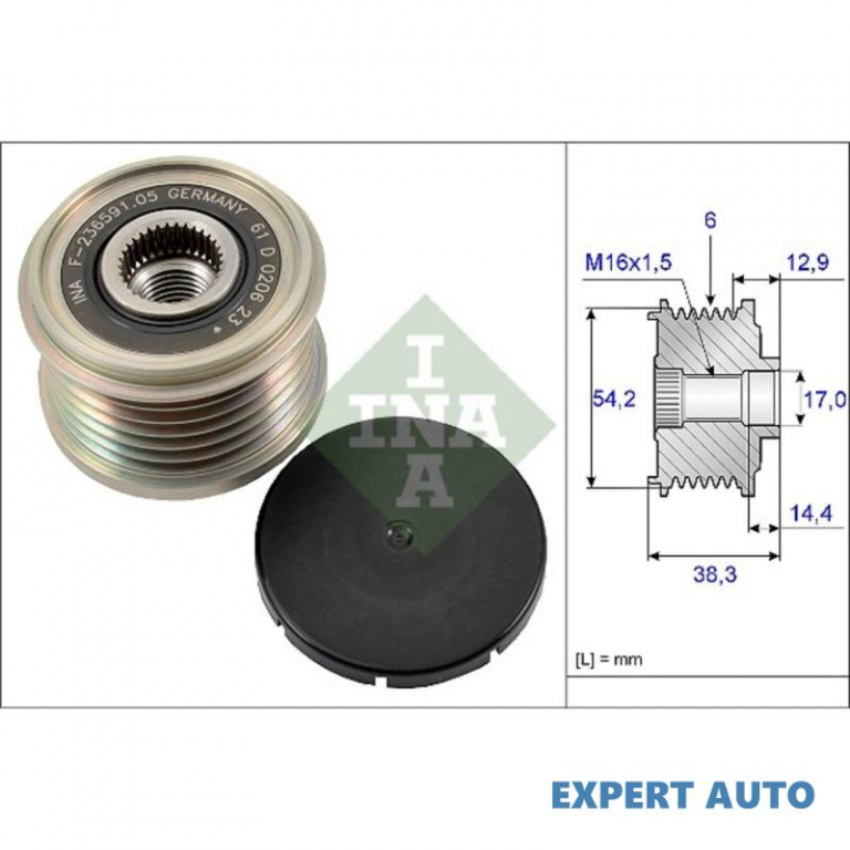 Fulie alternator Peugeot BIPPER Tepee 2008-2016 #2
