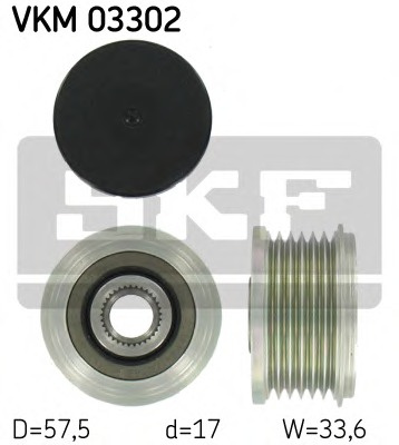 Fulie alternator # Peugeot Boxer 2002 2003 2004 2005 2006 2007 2008 2009 2010 2011 2012 2013 2014 2015 2016 2017 2018 2019 2020 2021 2022 2023 2024 2025 # VKM 03302 # SKF