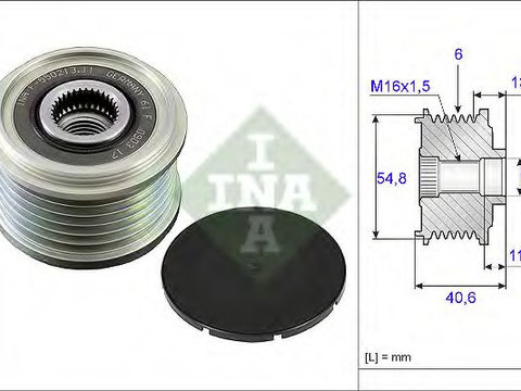 Fulie alternator RENAULT KADJAR (2015 - 2016) INA 535 0102 10