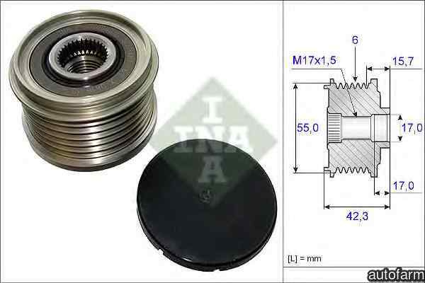 Fulie alternator RENAULT MEGANE II combi KM0/1 INA 535 0154 10