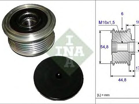 Fulie alternator RENAULT TWINGO II CN0 INA 535011410