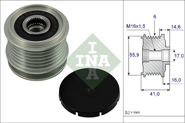 Fulie alternator # Skoda Octavia 1996 1997 1998 19