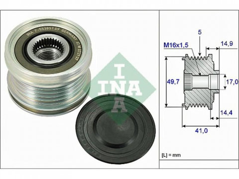 Fulie alternator Smart FORFOUR (454) 2004-2006 #2 0217049