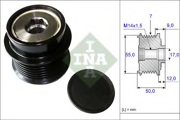 Fulie alternator TOYOTA CAMRY (MCV3_, ACV3_, _XV3_) (2001 - 2006) INA 535 0198 10