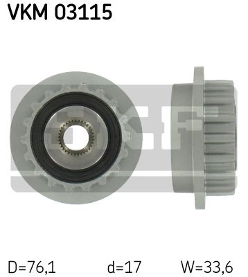 Fulie alternator VKM 03115 SKF pentru Vw Touareg Vw Phaeton Vw Multivan Vw Transporter Vw Kombi