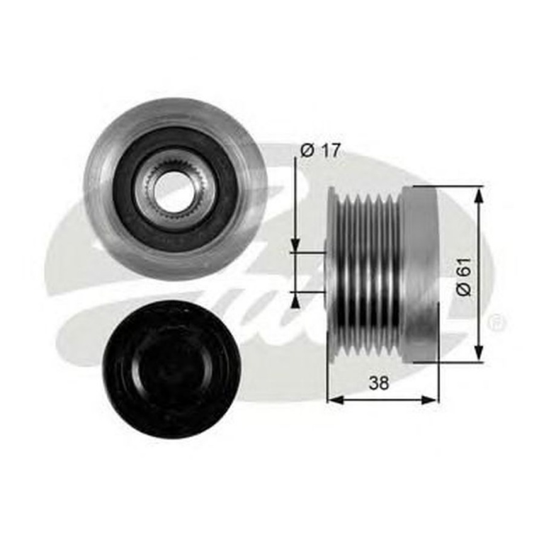 Fulie alternator VOLVO S80 I TS XY GATES OAP7036