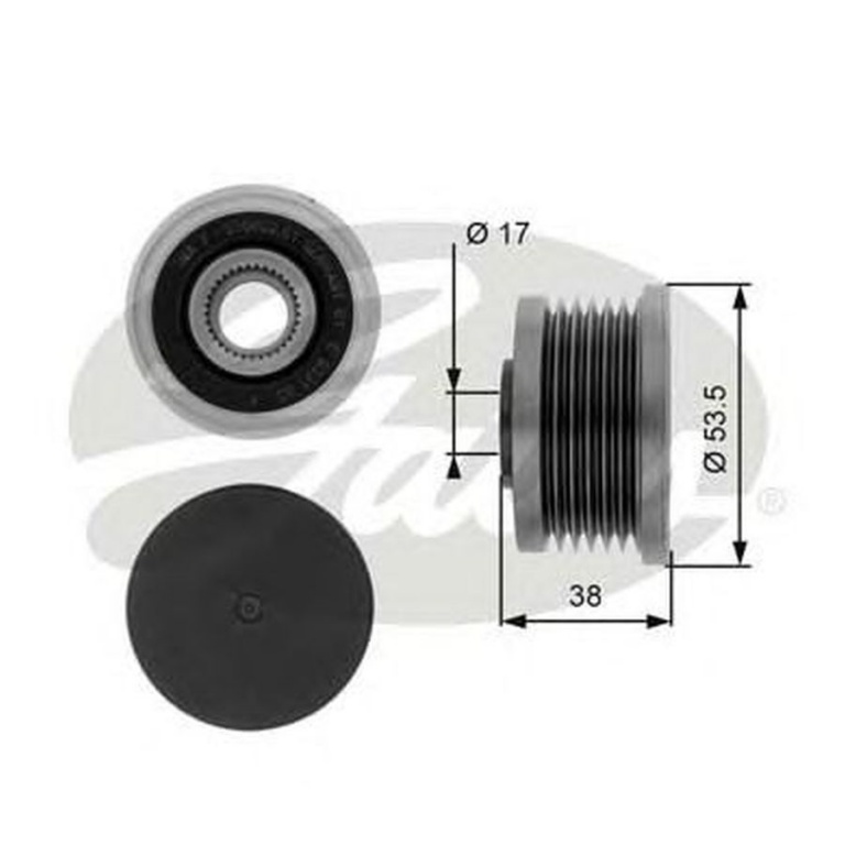 Fulie alternator VOLVO V40 combi VW GATES OAP7081