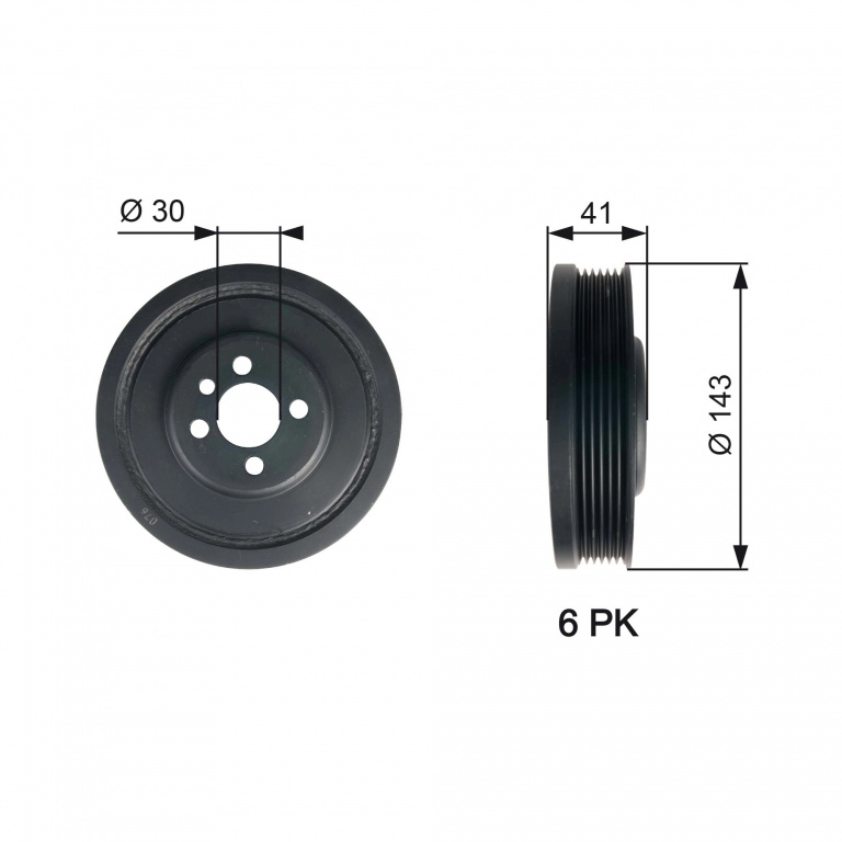 Fulie arbore cotit / vibrochen Gates TVD1001